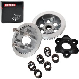 JINFANNIBI CNC Billet Clutch Center Inner Hub Outer Plate Kit for Honda Grom MSX125 2014-21