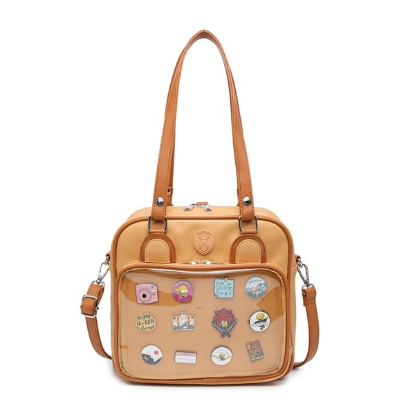 RAINBOW SMILE Ita Bag Multi-Purpose Backpack Crossbody Purse Kawaii Pin