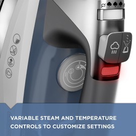 BLACK+DECKER Allure Professional Steam Iron, 30% More Steam, Precision Tip, Stainless Steel Soleplate, Vertical Steam Function