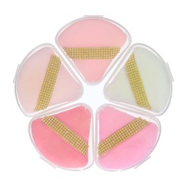 Expressions 10pc Glam Beauty Puffs Collection - Value Pack of Flawless Finish Makeup Sponges To Blend & Set, Cosmetic Beauty Blenders w/Finger Straps For Seamless Makeup Application