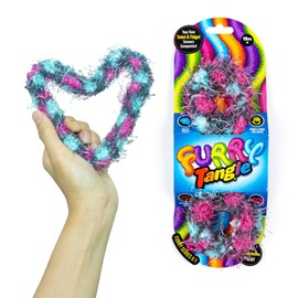 Tangle Furry Fidgets - New! Pink Urchin - Plush Tangle Fidget Toy - Soft Colorful Plush Materials That Will Please Sensory Toy Lovers - Take Your Furry Fidget with You Everywhere!
