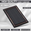 Oil Rubbed Bronze Decorative Blank Light Switch Covers Plate, Metal