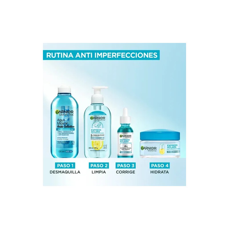 Garnier Express Aclara Sérum Antiacné Con Acido Salicílico Piel Con