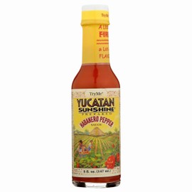 Try Me Yucatan Sunshine Habanero Pepper Sauce, 5oz Bottle (Pack of 1)