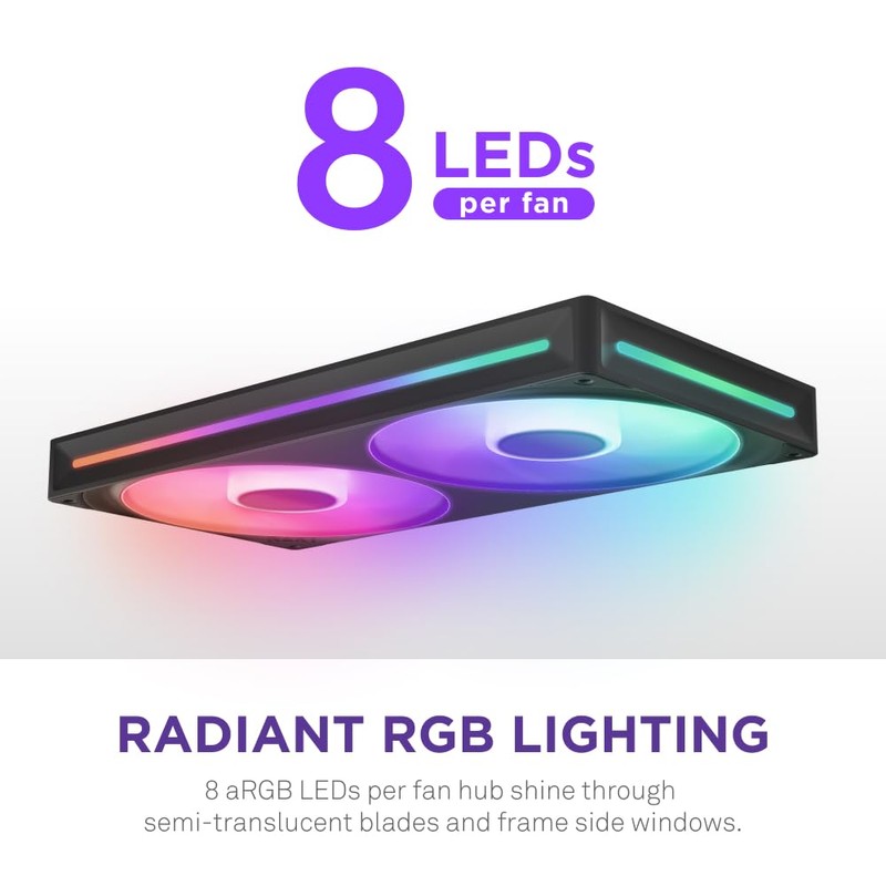 NZXT F280 RGB Core - 280mm Single-Frame Fan Unit with