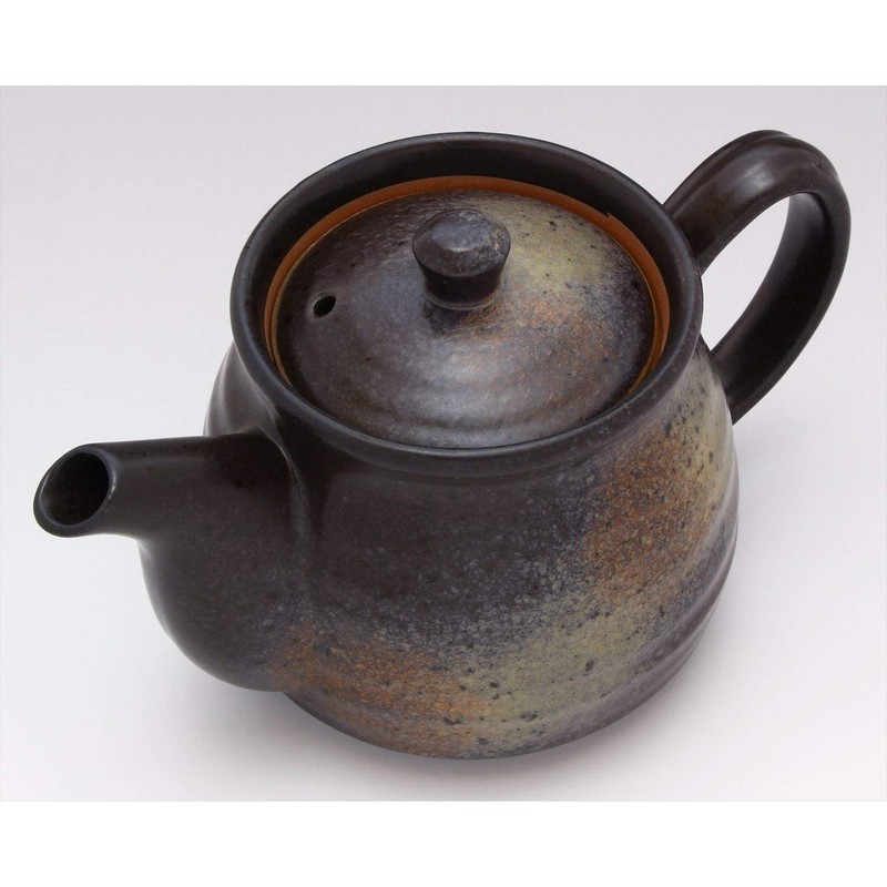 Mino Ware Pot, Bizen Style Rokubei, Made in Japan