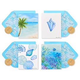 Papyrus Tarjetas en blanco con sobres, diseñadas por Bella Pilar, Into the Blue (20 unidades)
