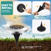 GIGALUMI Solar Ground Lights - No-Drill Fence Lighting Solution, Waterproof