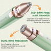 VOGCREST Hair Trimmer, 2 in 1 Facial Hair Remover &