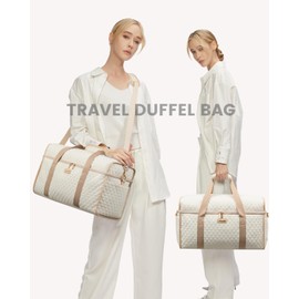 LOVEVOOK Travel Duffle Bag, Weekender Bags For Women, Carry On Personal Item Travel Bag For Airplanes, Overnight Bag With Toiletry Bag, Hospital Bag for Labor and Delivery, Yoga Gym Duffel Bag, 3Pcs