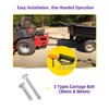 HOWBOW Zero Turn Mower Trailer Tow Hitch Kit, 1/4" Heavy
