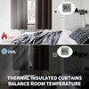 BGment Brown Blackout Curtains 45 Inch Long for Bedroom Kitchen