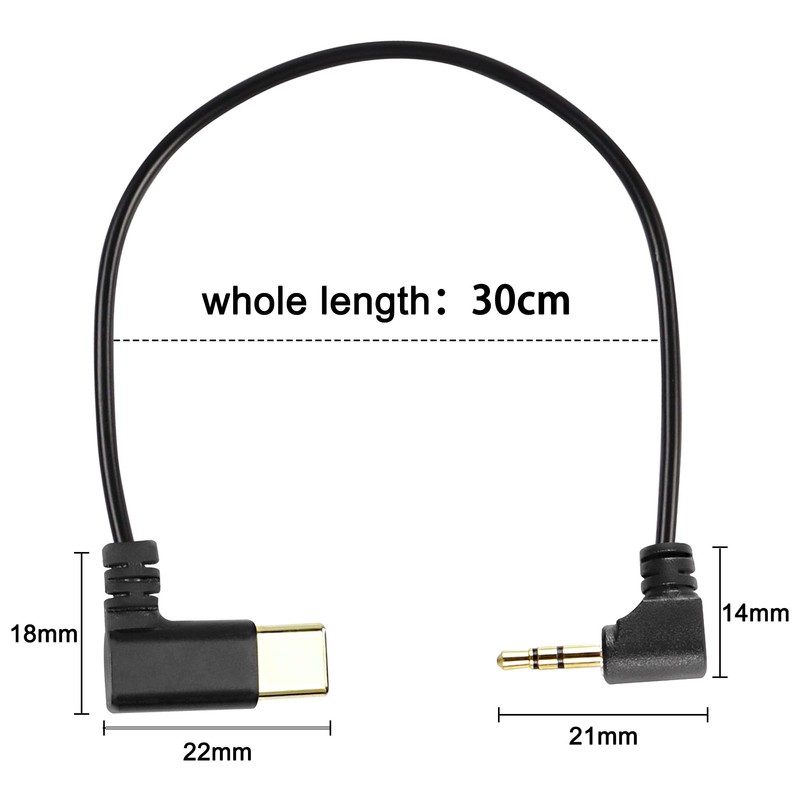 XMSJSIY Type C to 2.5mm Audio Cable USB C Male