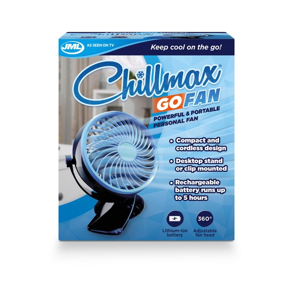 Chillmax Go Fan - 360° powerful, portable cordless fan -
