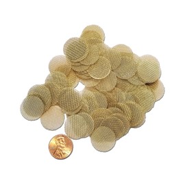 YippyGroove Brass Filters - Premium Quality Pipe Aeration Filters - 105 Count 3/4 Inch (1.9 cm) Brass Filters - Made in The USA (105 Screens-No Tin)