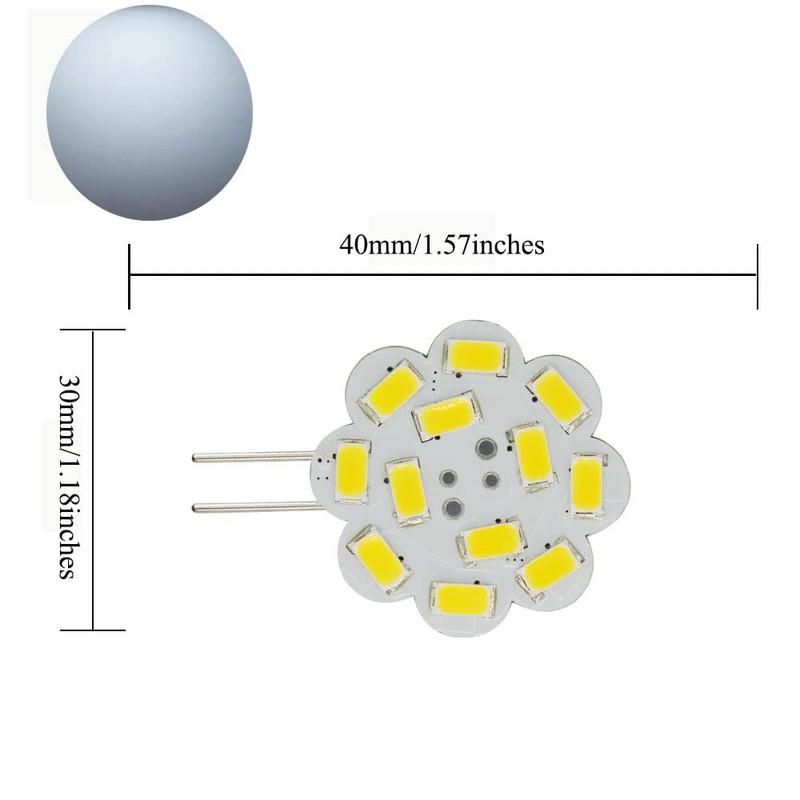 Edearkar 2W G4 LED Light Bulbs(6 Pack) LED Disc 20W