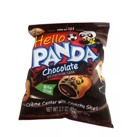 Meiji 1 Bag Meiji 7 Oz Hello Panda Chocolate Creme Center With Crunchy Shell Cookies.