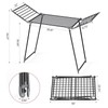 APEXCHASER Clothes Drying Rack Foldable, Large Drying Rack Clothing, Winged