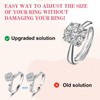 Ring Sizer for Loose Rings, 12 Pack 4 Sizes, Invisible