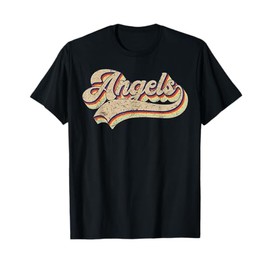 Vintage Angels Sports Name Athletic Text Arch Gift Men Women T-Shirt