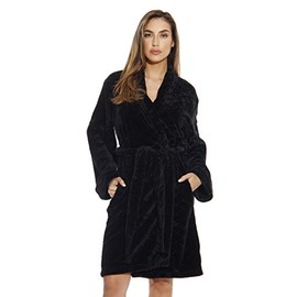 Just Love Kimono Robe Bath Robes for Women 6311-Black-M