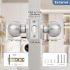 Knobonly 5 Pack Keyless Indoor Door Knob, Passage Door Knobs,