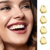 Grillz Gold Tooth Cap,18K Gold Silver Plated Grillz,Hip Hop Teeth