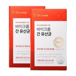 Bichrome Liver Lactobacillus NVP-1702 500mg x 30 capsules 2 sj / 바이크롬 바이크롬 간 유산균 NVP-1702 500mg x 30캡슐 2개 sj
