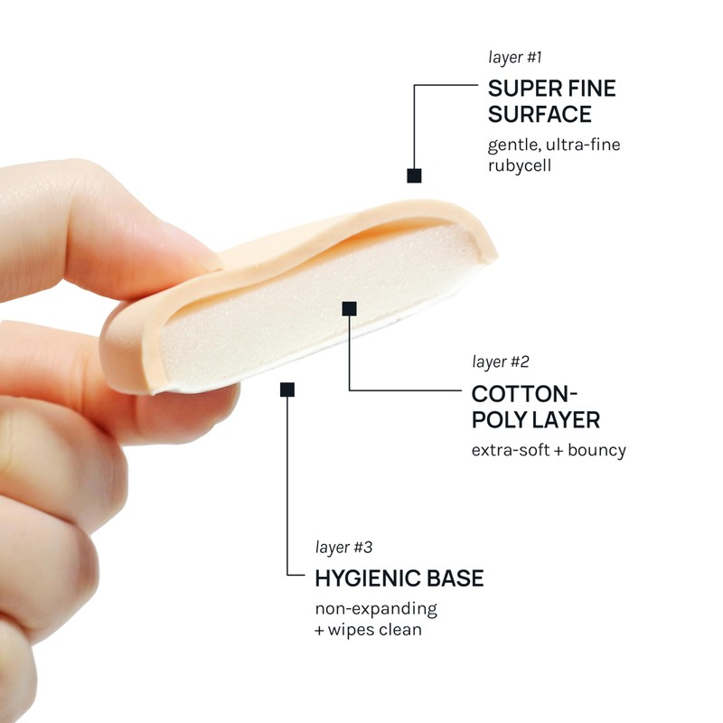 AOA Studio Silky Silicone Makeup Sponge Set, Reusable Cosmetic Applicators