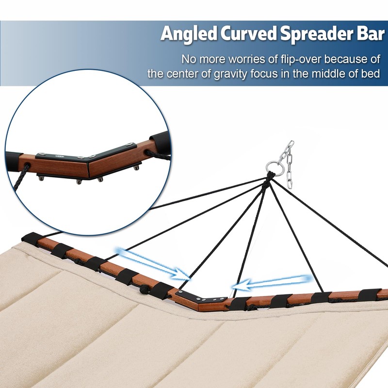 TegerDeger 12FT 2 Person Hammock Large Hammock 450LB Capacity with
