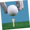 BESPORTBLE 50pcs Bamboo Golf Tees Golf Holders Performance Lightweight and