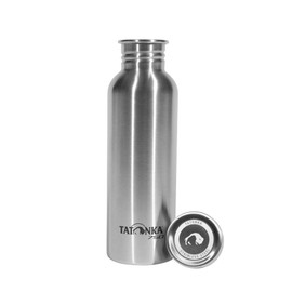 Tatonka Stainless Steel Water Bottle Premium 0.75 L - Shatterproof Water Bottle with Stainless Steel Screw Cap - Dishwasher Safe and BPA-Free (750 ml)