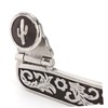 Stainless Steel West Cowboy Exquisite Pattern Horse Boot Spurs Decoration