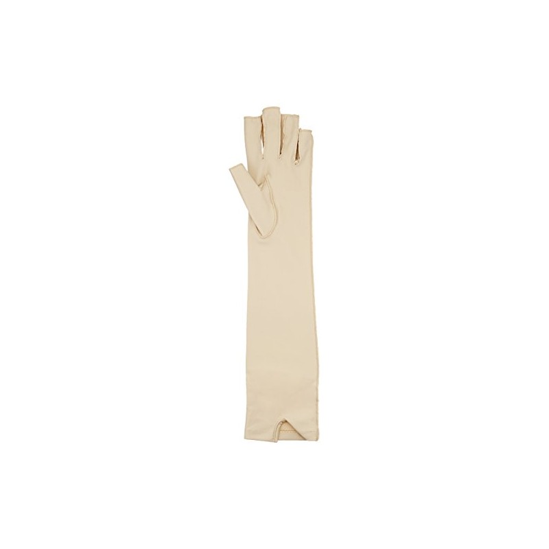 Rolyan Forearm Length Left Compression Glove, Open Finger Compression Sleeve