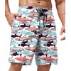 ERECT PEAK Men Barracuda Swimwear Long Shark Swim Trunk Beach