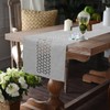 BAZIOE Linen Fabric Table Runner Grey Modern Exquisite Table Runner