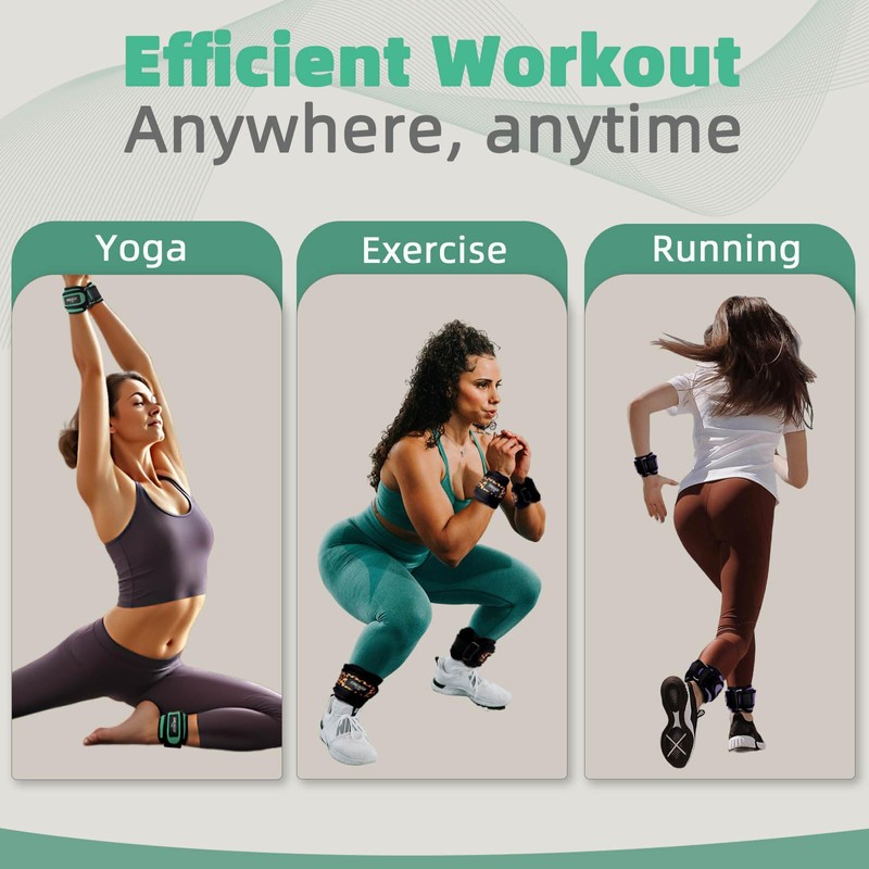 Frelaxy Ankle Weights Sets for Women Men Kids 1lb 2lb