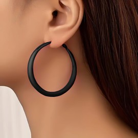 Chunky Hoop Earrings for Women 80s 90s Accessories for Women Wide Hoop Statement Earring 80s Outfit 90s Outfits Vintage Neon Party Jewelry