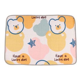 Bed Pads Washable Waterproof 28x39.4in Water Absorption Soft Skin Friendly Urine Mattress Cute Bear Pet Pads for Incontinence