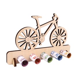 ENLACE Mountain Bike Gift, Cyclist Birthday Money Gift Wood, Bicycle Gift, Creative Money Gifts, Wooden Gifts, Gift for Family, Lovers, Friends, Children