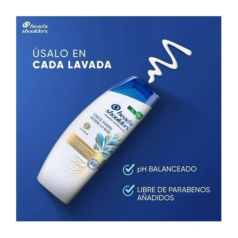 head & shoulders 3 X Head & Shoulders Crece Fuerte