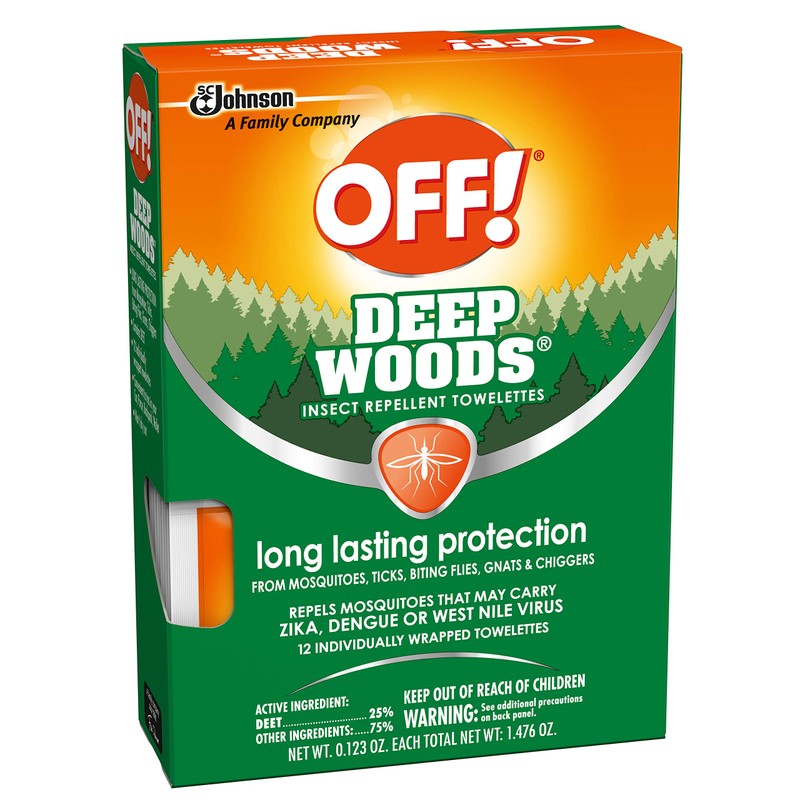 OFF! Deep Woods Towelettes, 12 CT (Pack - 6)