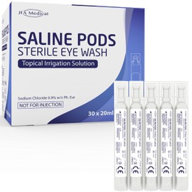 Sterile Saline Solution Eye Wash and Wound Pods 20ml Box of 30