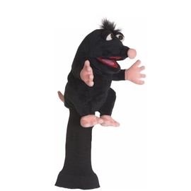 Living Puppets Golf Cover Schwups the Hill King Suitable for all Drivers up to 460 cm³, Total Length: 37 cm, GC789, Black