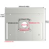 KETIPED Aluminium Router Table Insert Plate,Woodworking Benches Router Flip Plate