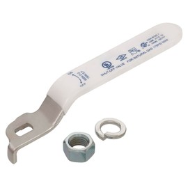 Midline Valve 832AHSSN223 Replacement Lever Handle for 1 in. Ball Valve, Stainless Steel Quarter Turn with Vinyl Grip for Natural Gas, Brass