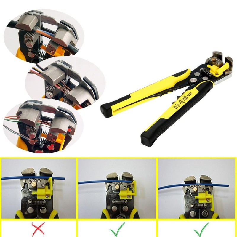 iTech-Smart Wire Stripper Self-adjusting Cable Cutter Crimper,Automatic Wire Stripping Tool/Cutting