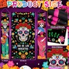 3Pcs Day of the Dead Door Cover Dia De Los