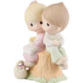 Precious Moments, Love One Another, Bisque Porcelain Figurine, E1376