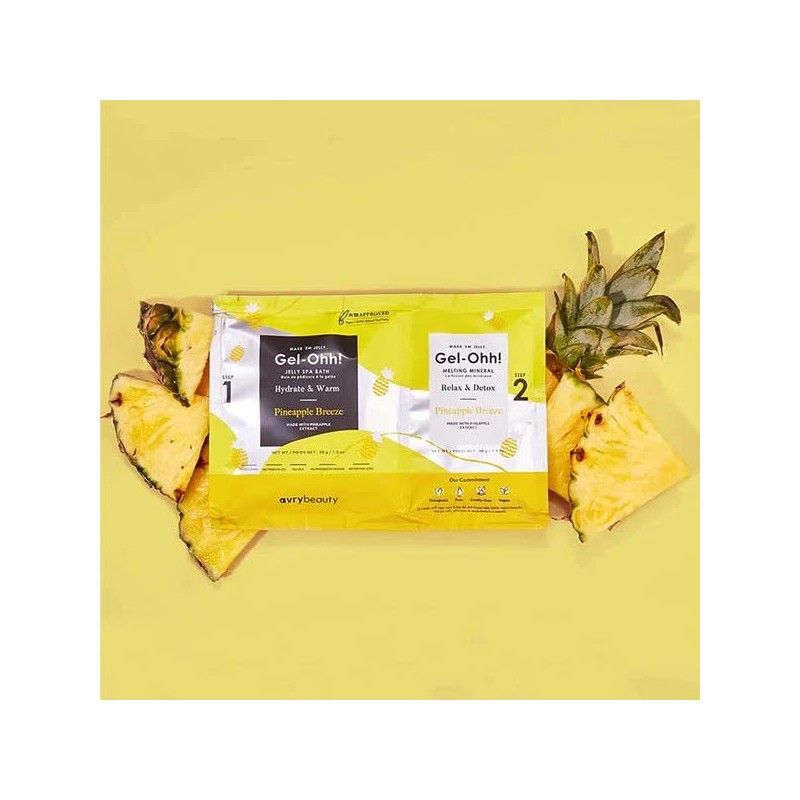 AvryBeauty Gel-Ohh! Jelly Spa Bath Pineapple Breeze 1 pack